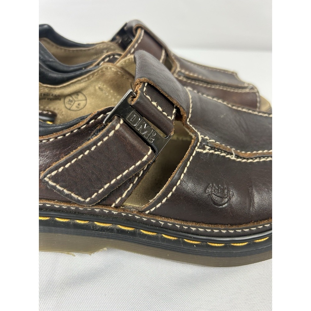 Vintage Y2K Dr Martens 9064 Brown Leather Fisherman Sandals Womens 8 Made in UK - Picture 6 of 13
